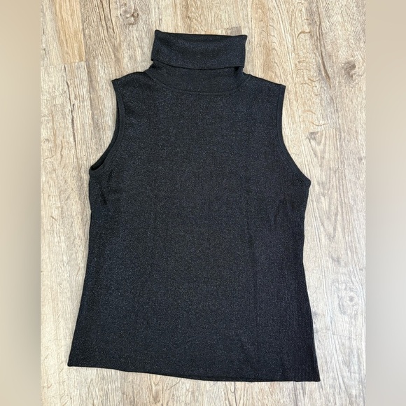 Joseph A. • Silk Metallic Sleeveless Turtleneck - Picture 4 of 11
